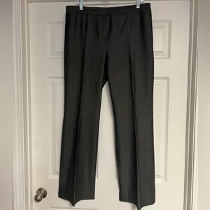 Jones New York Charcoal/Black Straight Leg Pants Size: 12